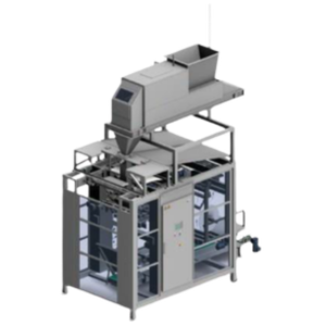 Vertical Form Fill & Seal (VFFS) system with flat film used for automatic bagging and packaging, distributed by Nahu Al Bilad for Union Special Medway.