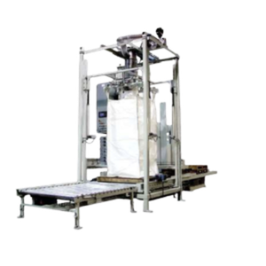 FIBC / bulk bag filling system for dust-controlled, high-capacity filling of industrial bulk bags up to 1500 kg, supplied by Nahu Al Bilad using technology from Union Special Medway.