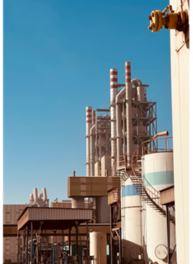 Nahu Al Bilad team presenting industrial solutions and partnerships for the cement industry